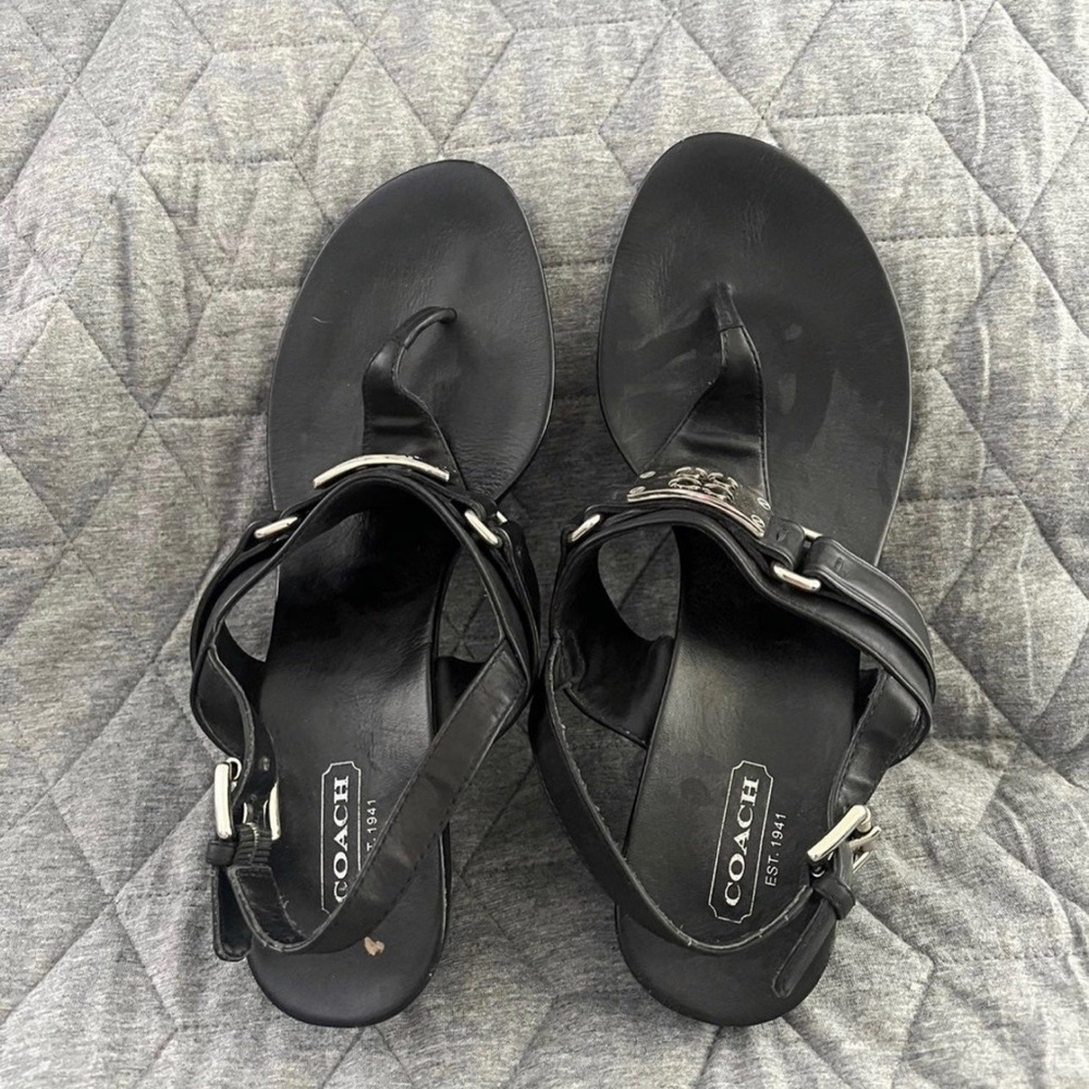 Coach wedge sandals